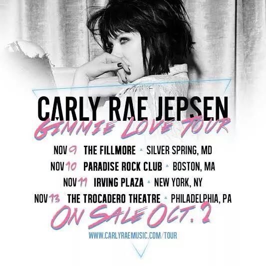 CRJ_ST_BCN's tweet photo. Silver Spring, Boston, New York and Philadelphia!! Tickets on sale on October 2!! #GimmieLoveTour http://t.co/olJ7cQrKwv