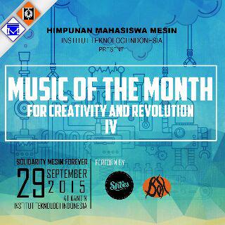 dont forget guys!come and join with us "Music of the Month" at Kantin ITI, see you tomorrow!!