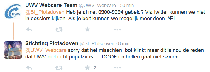 UWVreselijk's tweet photo. - Hoi ik ben #doof ik heb een #tolk nodig
UWV: Dan belt u toch even?
... http://t.co/JJd3sb1BrX
