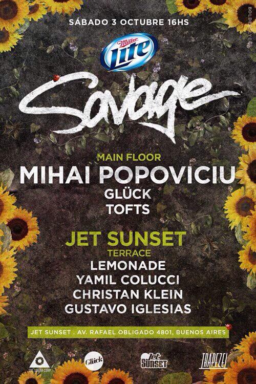 Saturday 3 October. Open 04PM

Special Guest: #MIHAIPOPOVICIU 

#jetba #mihaipopoviciu #millerlite #jetsunset