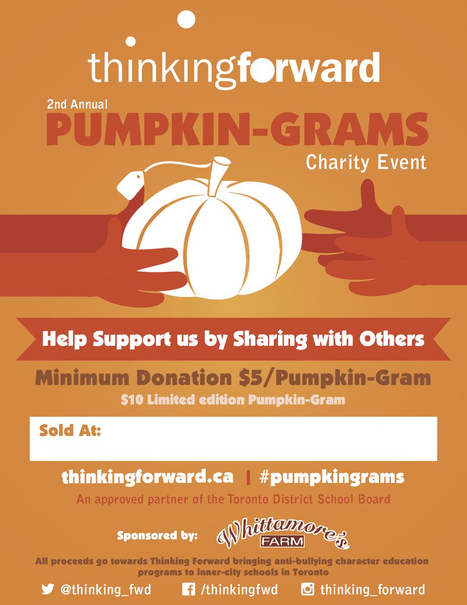 #pumpkingrams are back this year! Stay tuned to find out where you can pick yours up! #charity #buildcommunity
