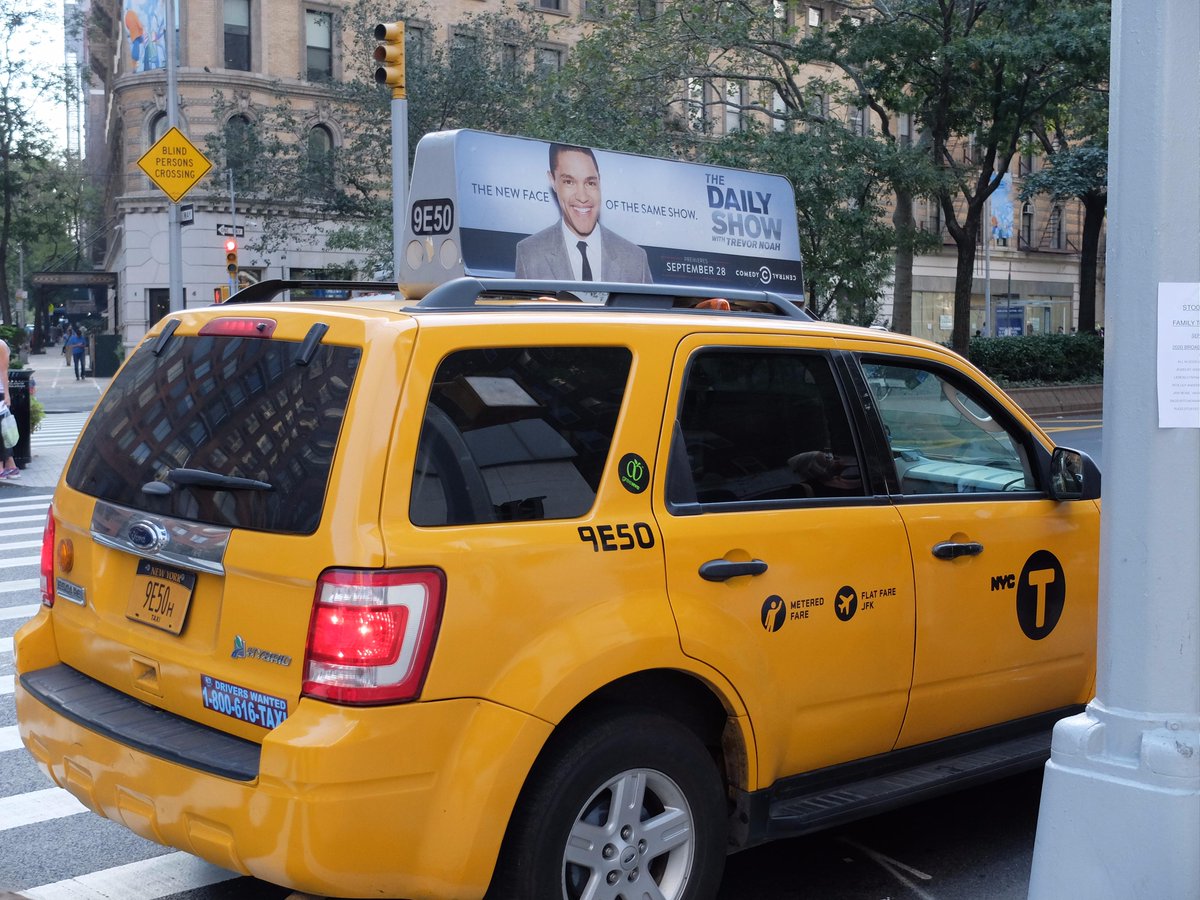 ImbiBikeSaver's tweet photo. @GarethCliff @Trevornoah @TheDailyShow  My man Trevor on my yellow cab last week - how cool that was. http://t.co/y6j8ZkFM7i