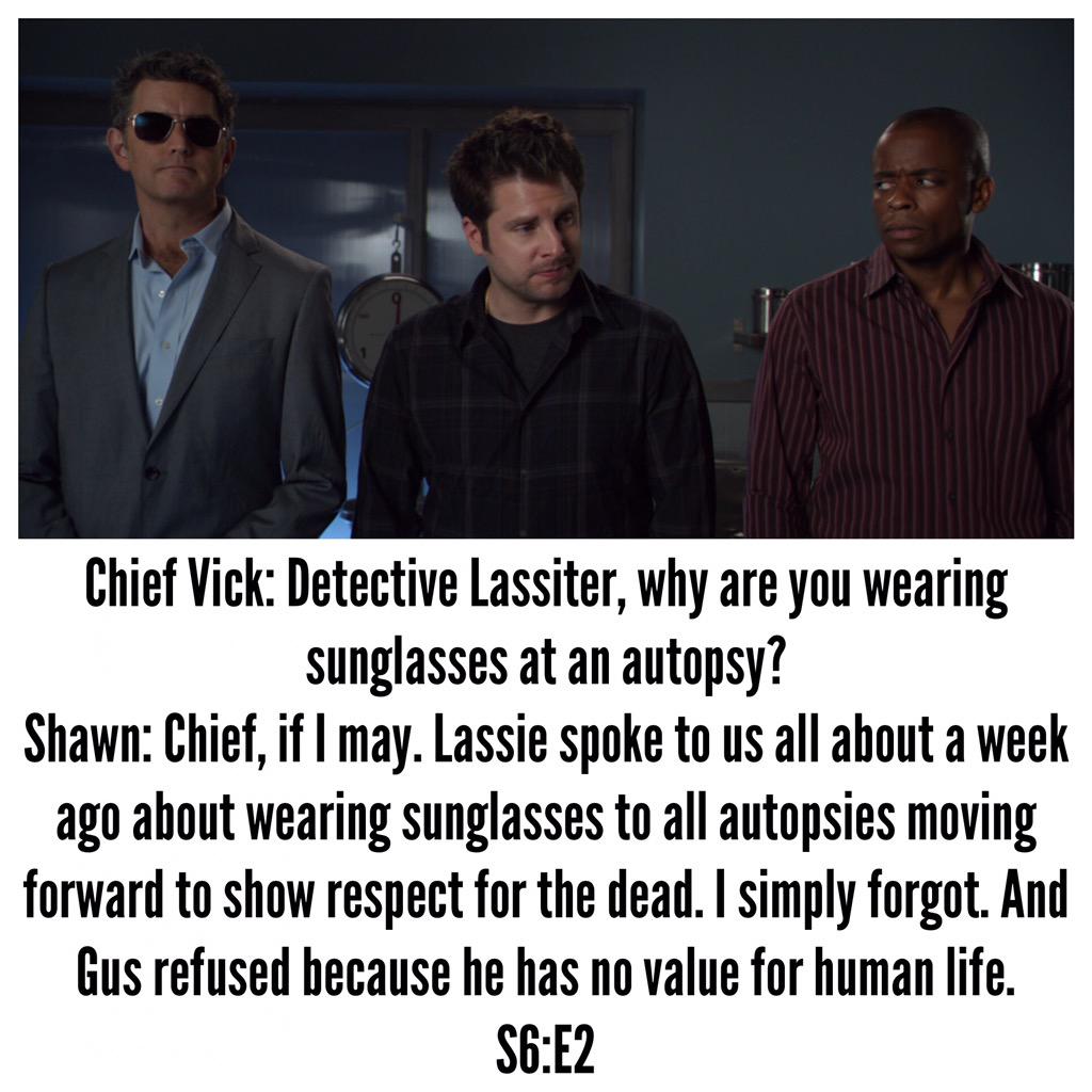 PsychPicQuotes's tweet photo. Last Night Gus aired Oct. 19, 2011, and is @Omundson 's favorite episode.
#psychliveson
@PsychTheMovie @PsychRewatch http://t.co/SNljaTSUnt