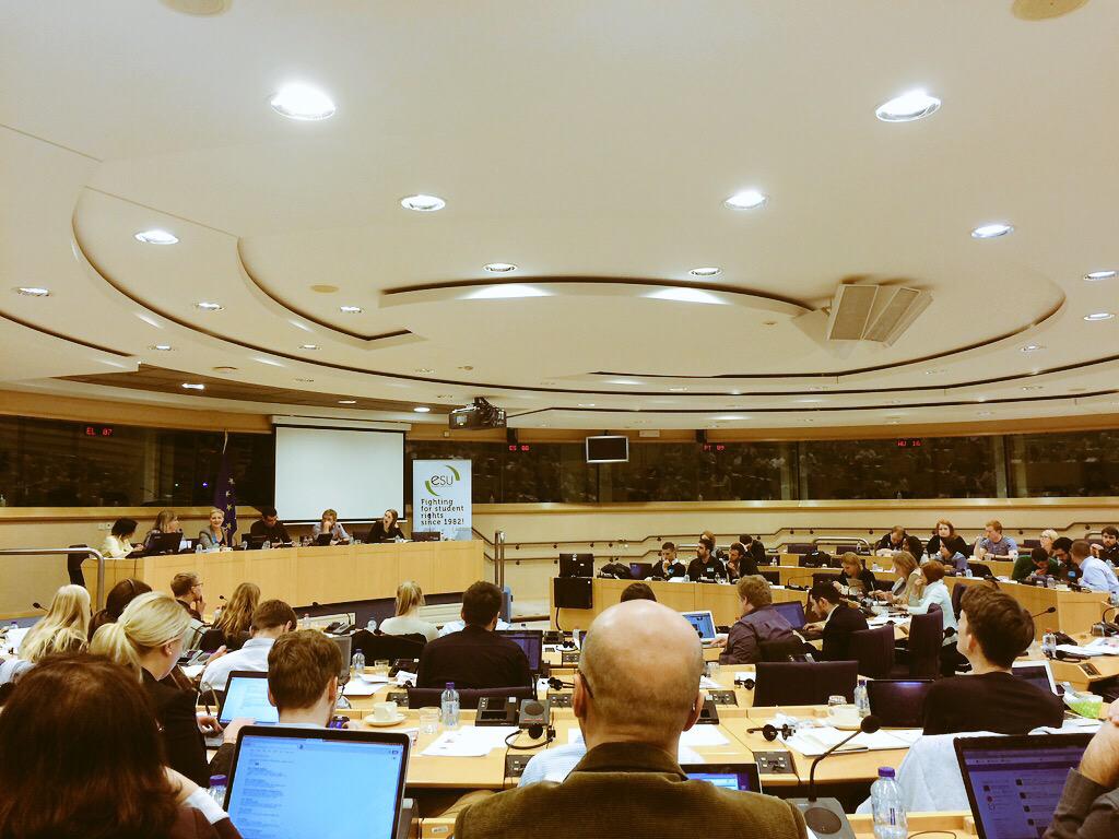 abreudasilva91's tweet photo. Discussing student-centred learning in Europe at @ESUtwt convention #PASCL #esc30 #ESU http://t.co/udmDCkFVZn