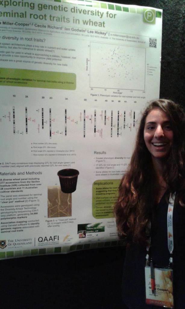 anika_mill's tweet photo. So awesome sharing my honours project @ poster session today! #iwc9 #iwc2015 @RootBiologyNews http://t.co/CClDylQTyu