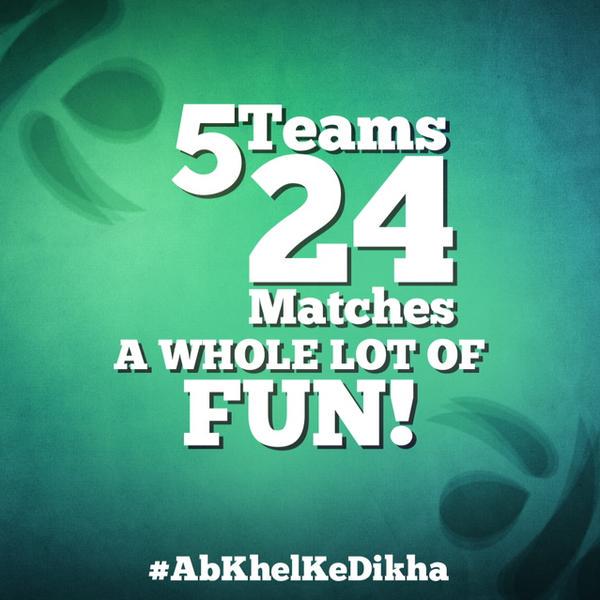 pslt20's tweet photo. 5 teams, 24 matches, and a whole lot of fun! #PSL #AbKhelKeDikha #PSLt20 http://t.co/2UEayZVbbF