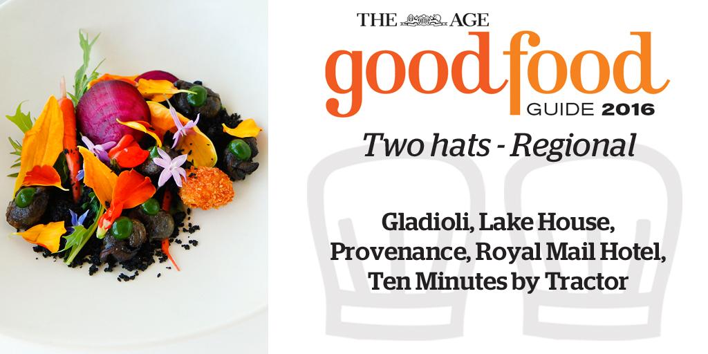 goodfoodAU's tweet photo. Who says you can't wear two hats in the regions - YES YOU CAN #goodfoodguide @theage http://t.co/IBMifOW5dM