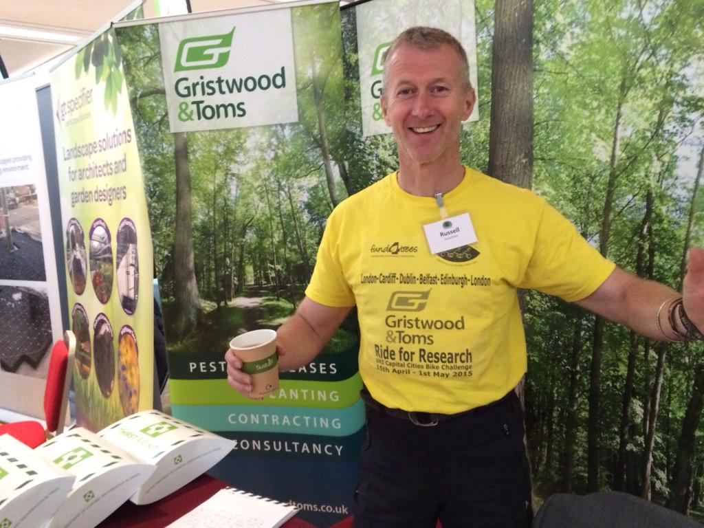 gristwood_toms's tweet photo. #arbconference15 - great to see @RfR_Ball sporting the @gristwood_toms shirt #Fund4Trees @ArbAssociation http://t.co/W3oW2V0uwT