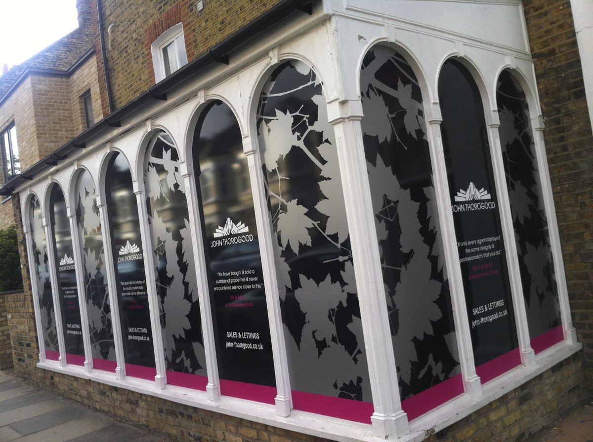 SignCube's tweet photo. @JTEstateAgents Contra vision film applied to the glass and illuminated aluminium signs. #Signcube #Signmakers http://t.co/JrdjN45HKM