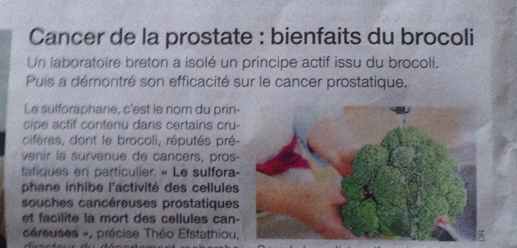 S_langouet's tweet photo. A lire ce matin dans @OuestFrance :les bienfaits du brocoli sur #cancer #prostate :#recherche sulforaphane #nutrinov http://t.co/nEpySdBciJ