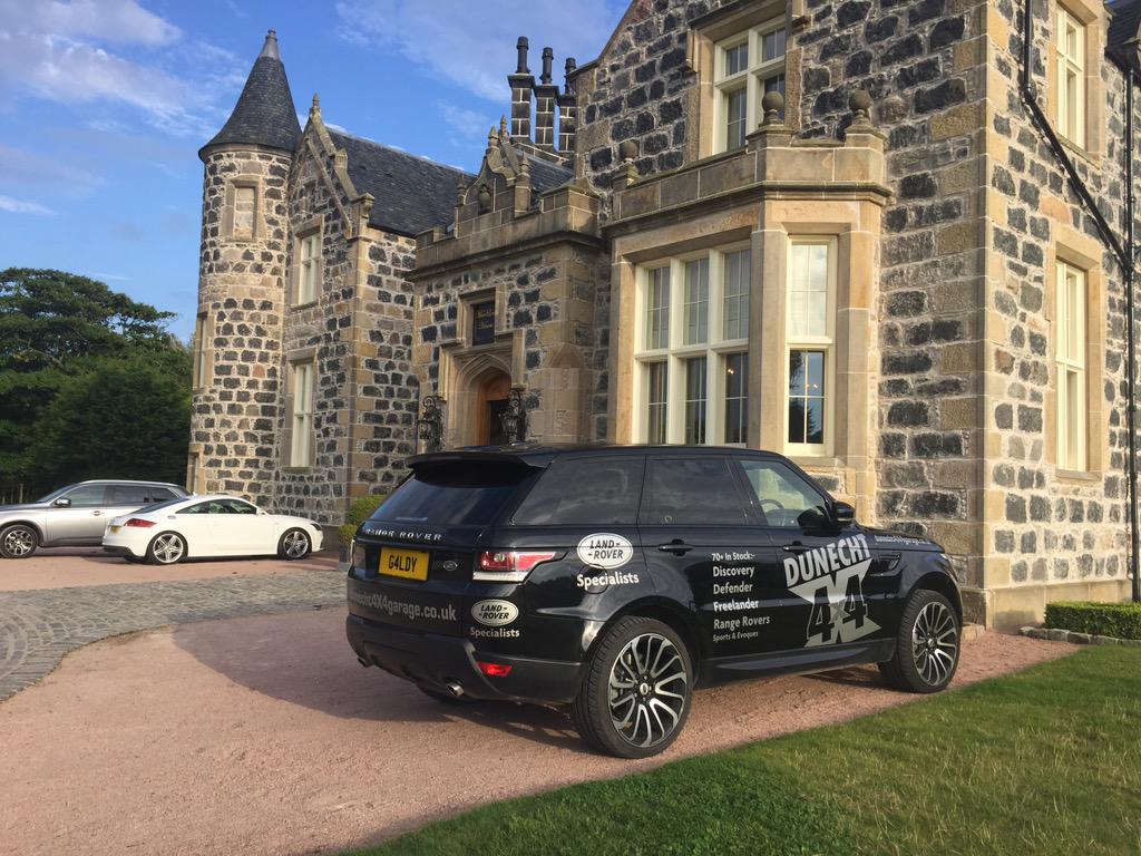Lovely day yesterday with <a href="/glcartridgebags/">Gladrags Cartr' Bags</a> on location <a href="/TrumpScotland/">Trump International, Scotland</a> Visit facebook.com/Dunecht4x4 for more photos