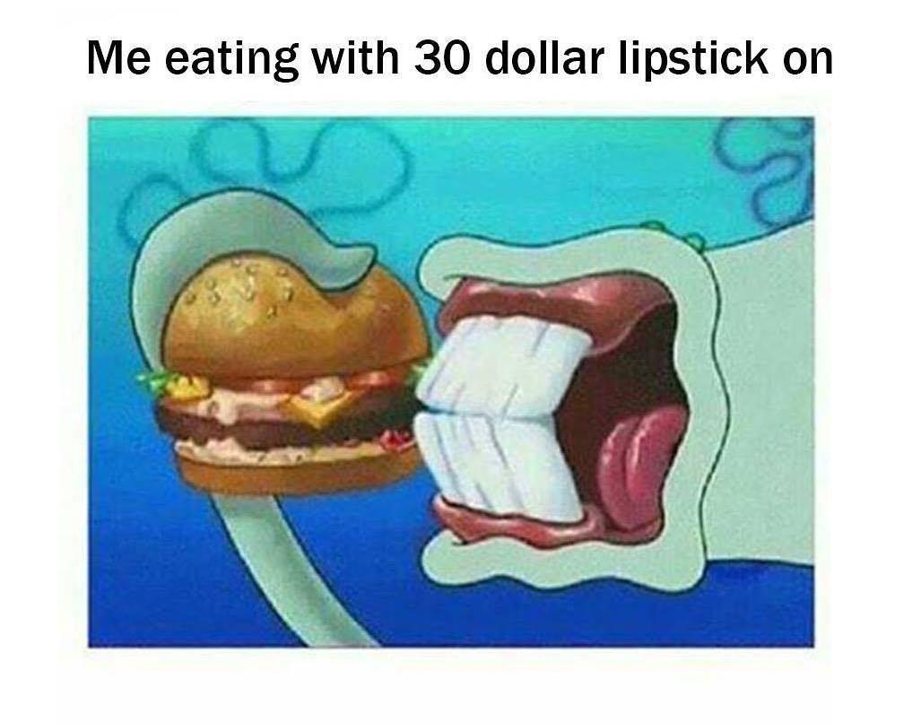 Spongebob Putting On Lipstick