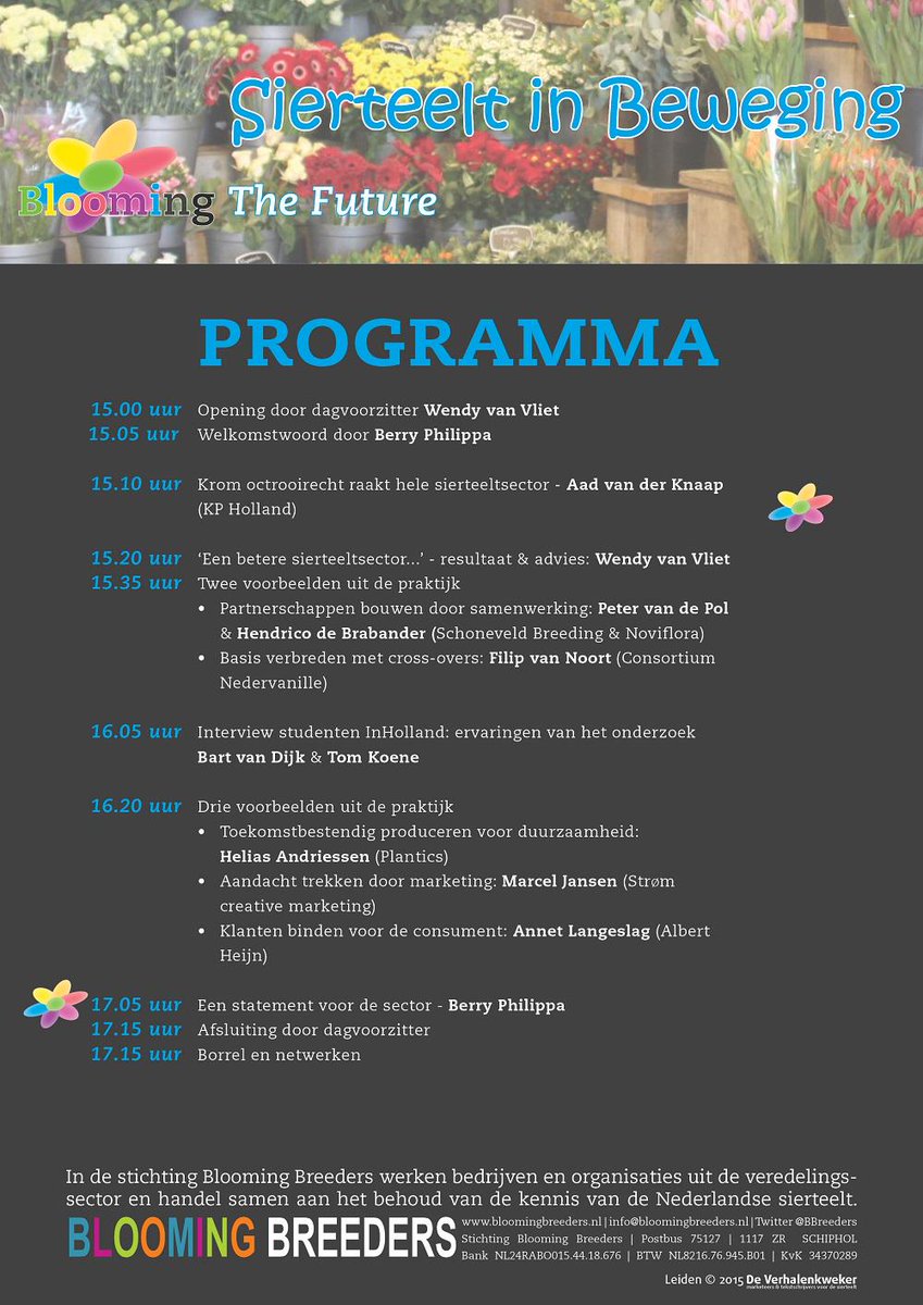 Verhalenkweker's tweet photo. Het programma voor Blooming The Future: 
http://t.co/7ULQsLCDqe http://t.co/wYpduPTWa1