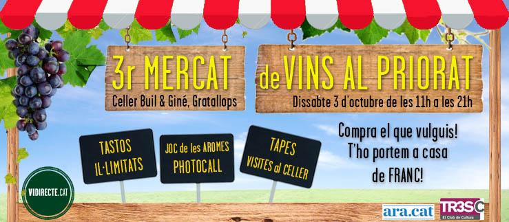 ViDirecte's tweet photo. Arriba el 3r Mercat de Vins al Priorat, una experiència única entre vinyes! http://t.co/lL7aRVrALZ #vidirecte http://t.co/LIplGbcAei