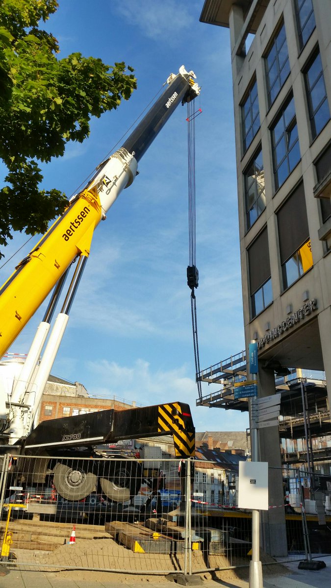 Plaatsing bezig nieuwe brug#Krook#Kuiperskaai Gent#Shopping Zuid