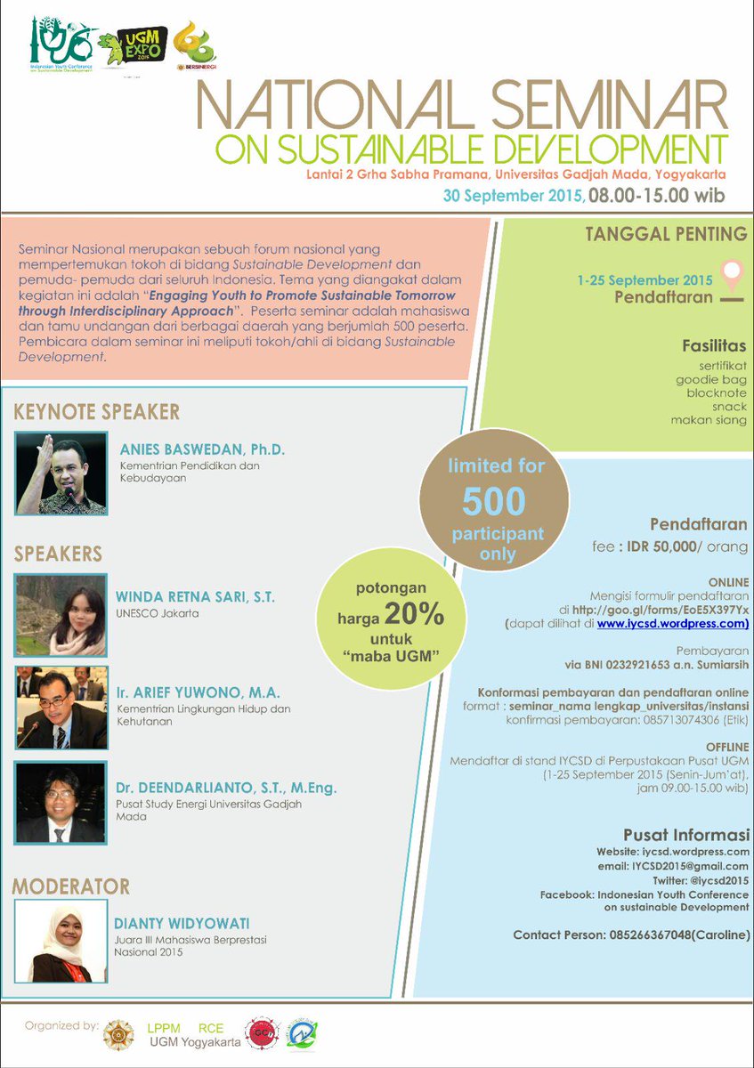 @SEMAFEUAJY <a href="/sema_ftiuajy/">sema_ftiuajy</a> Rabu 30/09/2015 | SEMINAR NASIONAL | Lt.2 GSP UGM | 50k | CP Caroline (085266367048)