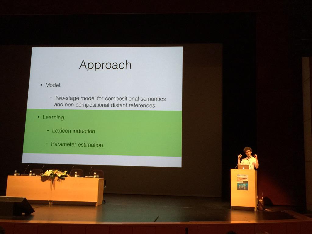 Last day of #EMNLP2015, Best Papers, <a href="/yoavartzi/">Yoav Artzi</a> on CCG &amp; AMR