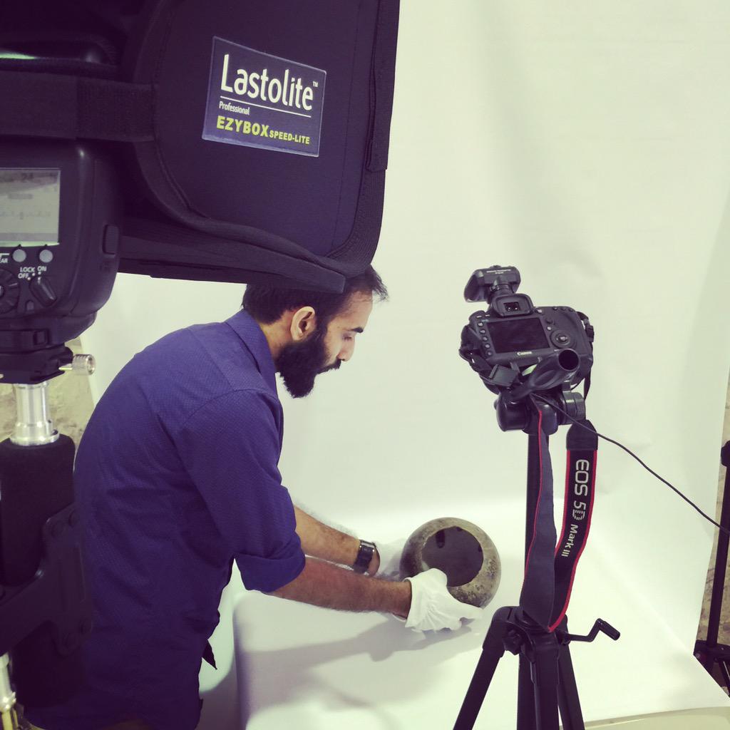 Our Photographer working on our Next Exhibition Catalogue.