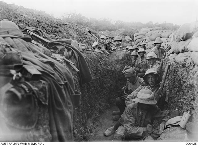 Royal Irish Fusiliers in trenches on the southern section of #Gallipoli, 1915 awm.gov.au/collection/G00… <a href="/RIrishFMuseum/">Royal Irish Fusilier</a>