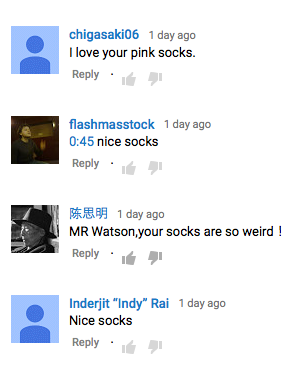 CarbuyerUK's tweet photo. Shout out to our YouTube community who apparently spent the whole weekend talking about @mat_watson's socks #nattyaf http://t.co/DVmQIgija6
