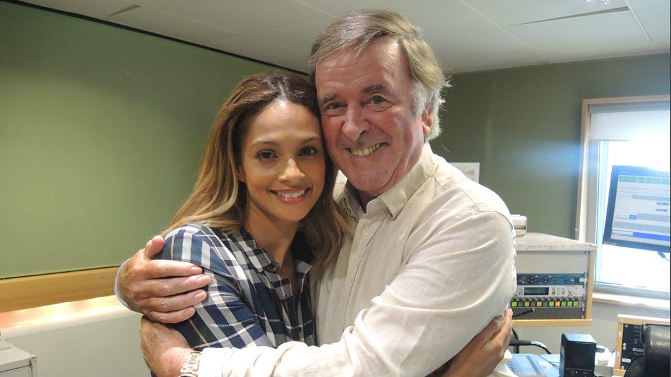terry_wogan's tweet photo. Thanks to @AleshaOfficial for bringing the energy yesterday. You can here her session here... http://t.co/o0lfkNebzm http://t.co/272pOJGJhk