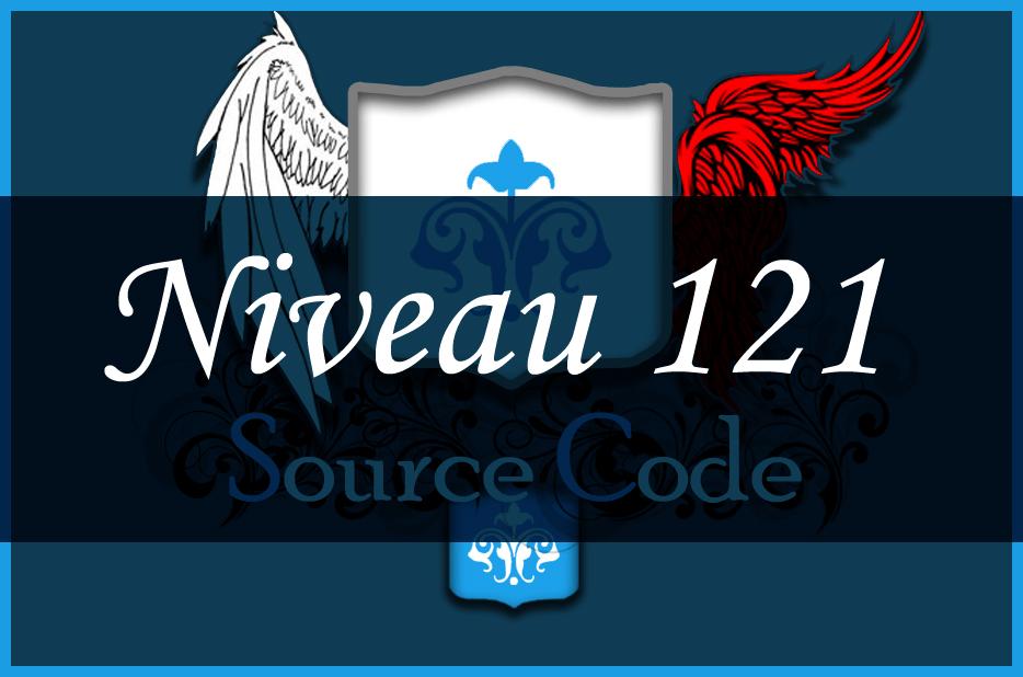 SourceCodeLily's tweet image. Bravo pour le UP 121 de la guilde !