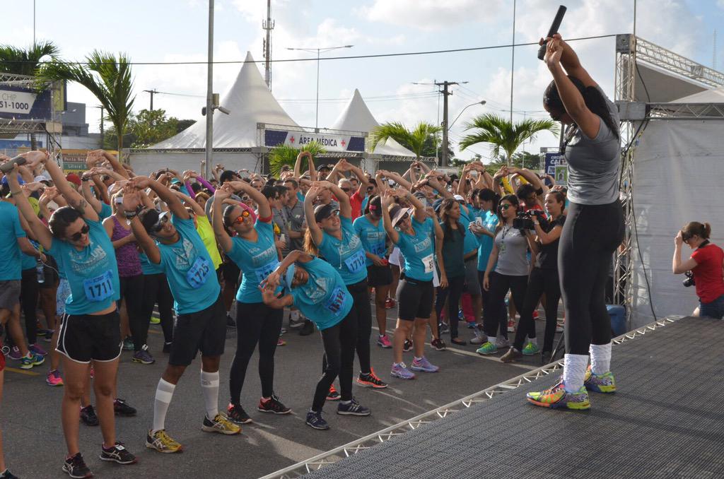 TrackFieldNatal's tweet image. Há 24 horas, a imagem do aquecimento antes da #runseriesnatal. Boa semana!