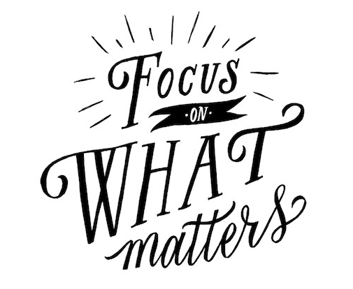 BlueIncInfo's tweet photo. Focus on what matters. http://t.co/2xUfEUyk1U