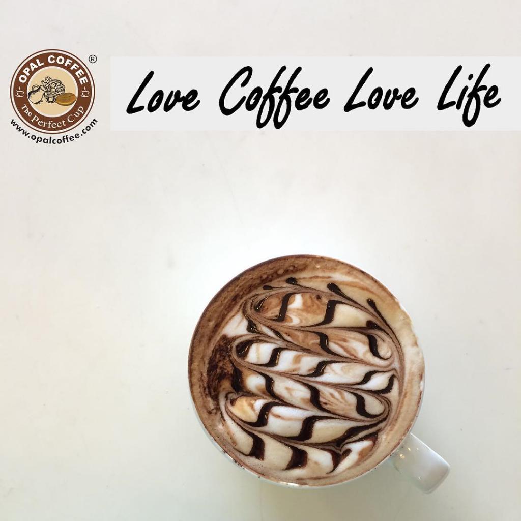 thanks 4 liking dis humble #latte #art evry now&amp;then learning from out own #barista <a href="/opal_coffee/">Opal Coffee</a>