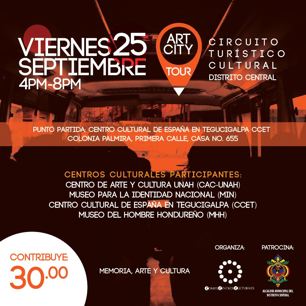 ChiminikeHN's tweet photo. ¡atentos! ¡este viernes 25 de septiembre, se viene de nuevo el Art City Tour! feliz semana a todos :) http://t.co/MPQu20azm9