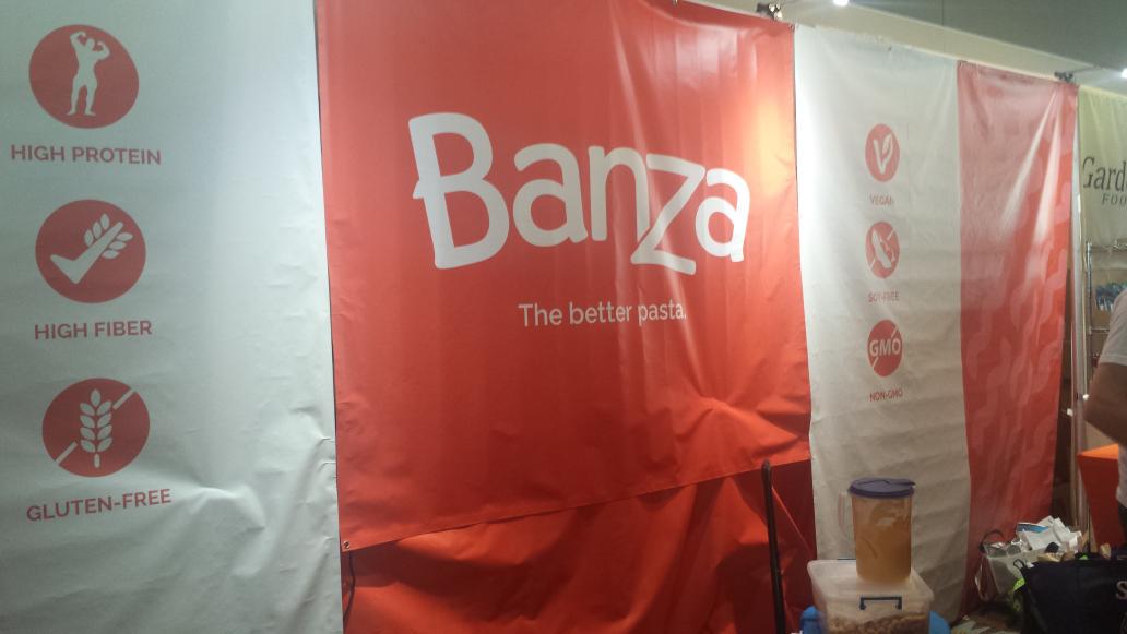AugustineIdeas's tweet photo. Delicious + BFY - move over hummus, pasta is making the chick pea a rock star now. @EatBanza #ExpoEast http://t.co/yToj9gZDBv