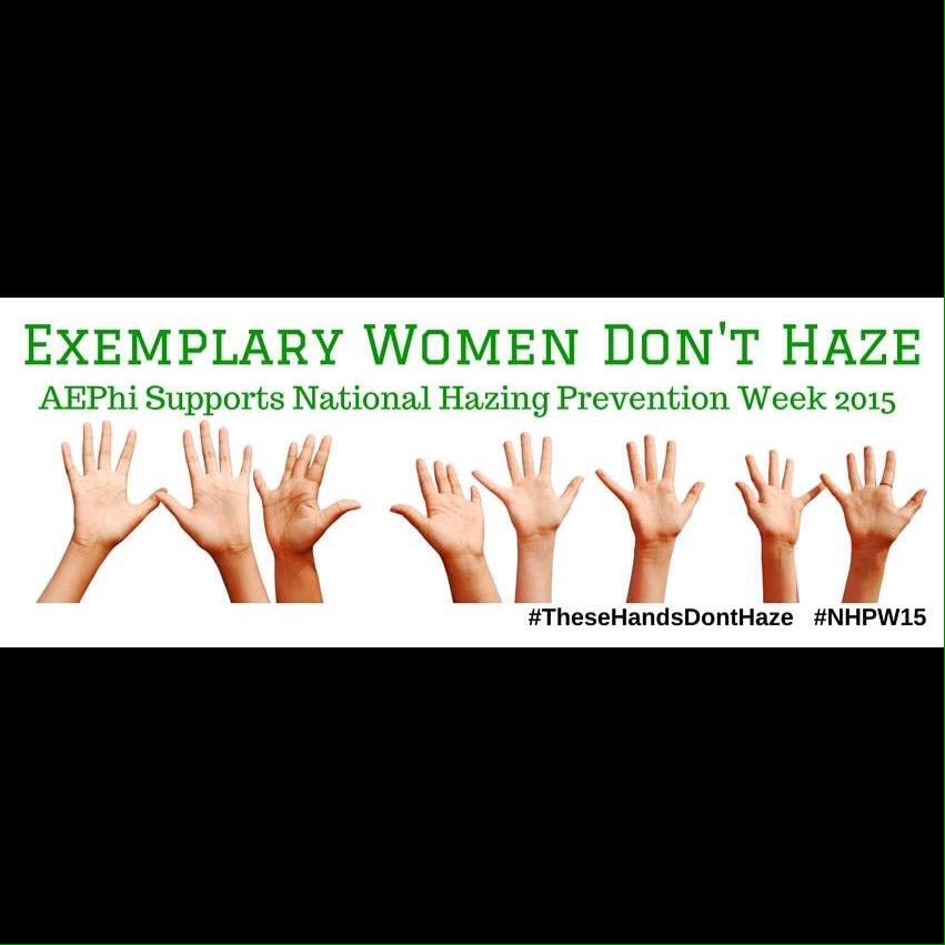 MiamiAEPhi's tweet photo. National Hazing Prevention Week 2015 #mudonthaze http://t.co/YKcUf5vHnf