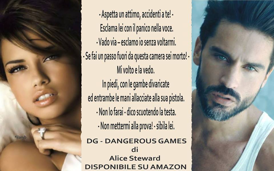 AliceStewardvip's tweet photo. DG - DANGEROUS GAMES
disponibile su Amazon http://t.co/HVn7b2S0JB