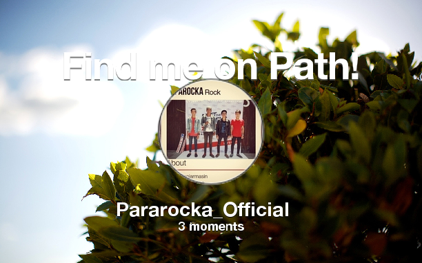 pararocka1's tweet photo. Find me on #Path now! Go to: http://t.co/a9aF6eYrpY! #thepersonalnetwork http://t.co/y8KBbyESeQ