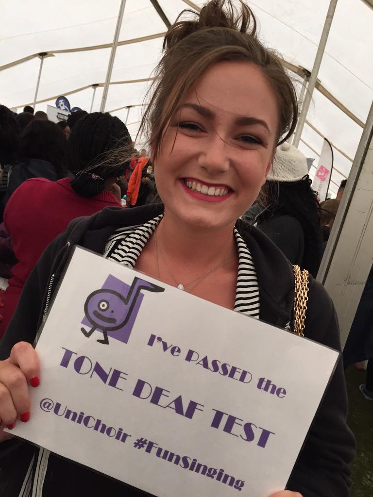 UniChoir's tweet photo. Daisy is officially not tone deaf!!! http://t.co/VaI8pvKN1q