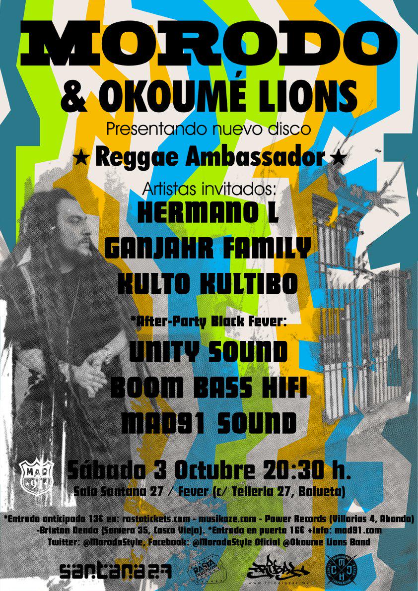 Morodo estará con Hermano L, Ganjahr Family y Kulto Kultibo en #Bilbao 3-OCT Santana27/Fever 
appticketing.com/vitamin/entrad…