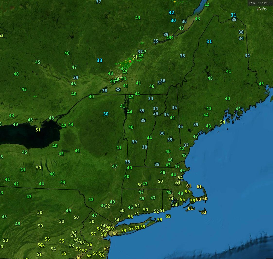 Vermont Weather (Burlington, Rutland, Washington ski resorts, 2015