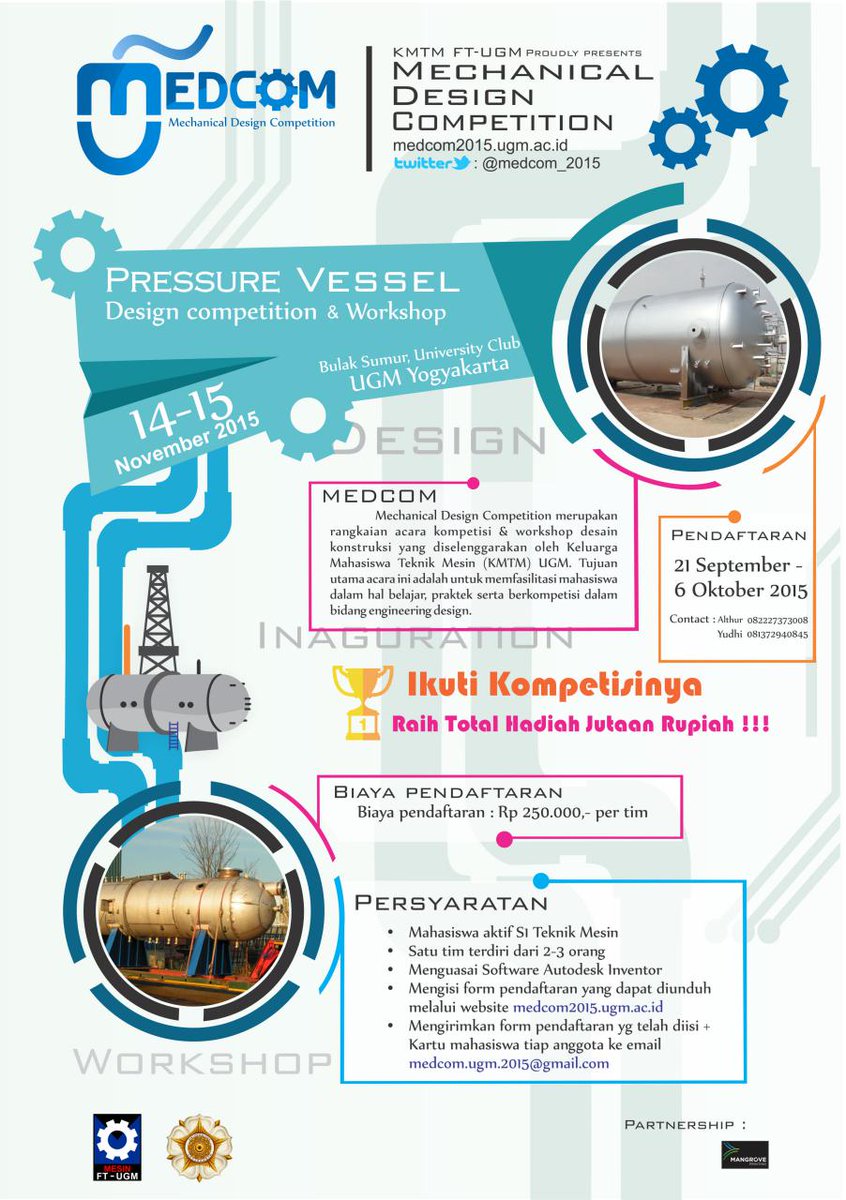 Cc : <a href="/UGMYogyakarta/">UGM</a> . MECHANICAL DESIGN COMPETITION 2015 | 14-15 November 2015 | medcom2015.ugm.ac.id |