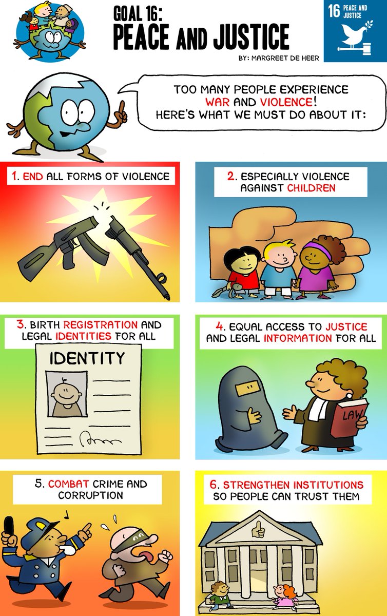 TheWorldsLesson's tweet photo. It is #PeaceDay! Why not share this lovely little comic on #peace and #justice #GlobalGoals #Goal16 http://t.co/KVsDpRTmQB