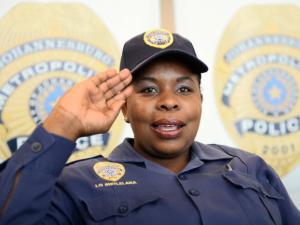 IOL's tweet image. Popular metro cop, Laurentia Shitlelana, wants to thank #clivenaidoo  bit.ly/1QsRi5B