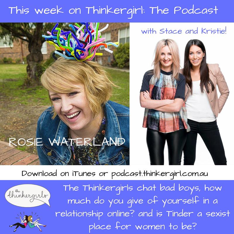 Stacey_June's tweet photo. #Thinkergirl: The Podcast this week is a goodie! @RosieWaterland joins us. Listen on iTunes or http://t.co/c75UQIcAd0 http://t.co/gXUfd3DO6o