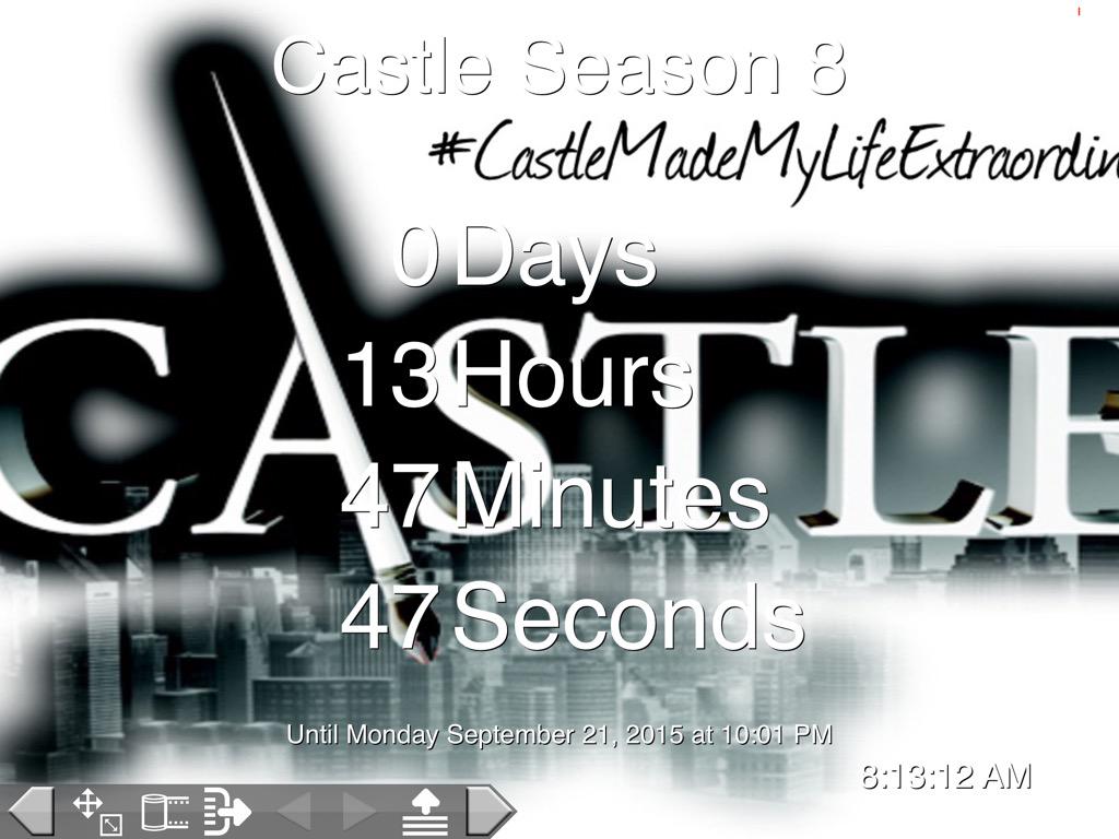 jenjen2005's tweet photo. #HappyCastleMonday #ItsCastletime #CaskettIsBack #CaskettAlways #Caskett #CastleSeason8 #CastleSeason8Premiere http://t.co/8Wjqd5fXKA