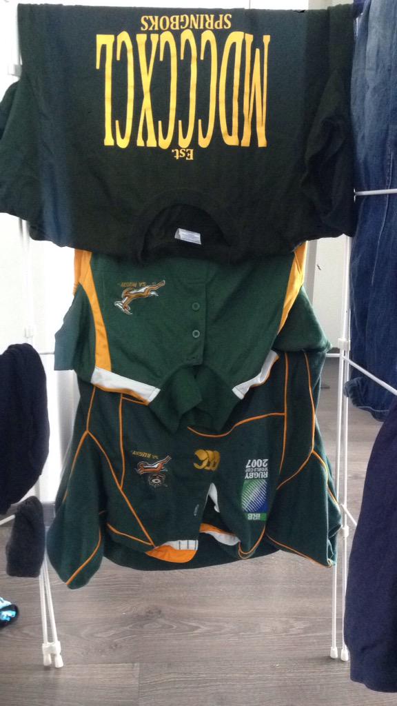 Bea121's tweet image. @Bea121: Washed and ready for this week!!! @Springboks come on boys !!!! Let's show the love #Springboks