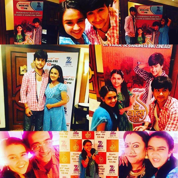 YehVadaRaha's tweet photo. A new #SuperCool parivar 
#YehVaadaRaha @roshniwalia6 @ZeeTV http://t.co/GvDcNFcpdv