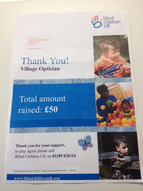 VillOpt's tweet photo. Such a worthy cause #blindchildrenUK http://t.co/lVBnects9j