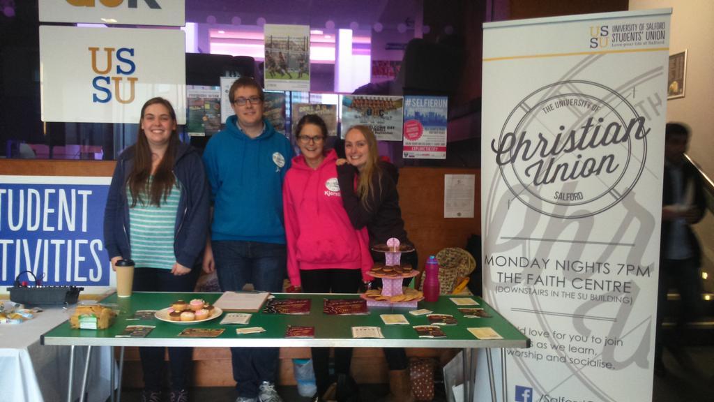 Free cake at the students union! Come grab some, we're here til 3!