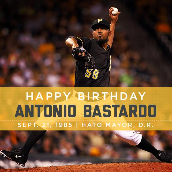 Pirates: Happy Birthday Antonio Bastardo!
Remessage to wish Antonio a Happy Birthday. 