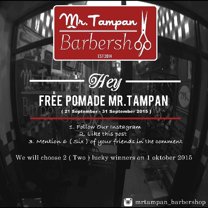 follow instagram kami:  mrtampan_barbershop