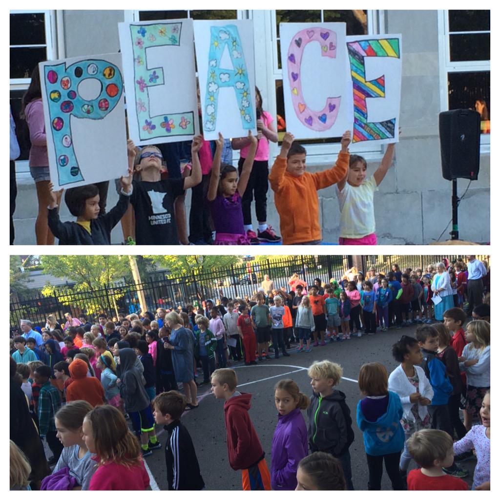 Circle of Peace at Kenwood - peace starts inside of each of us. #MPSed