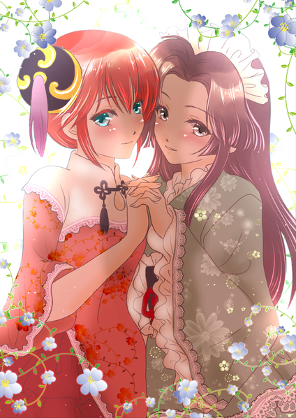sheepD_'s tweet photo. 神楽たんとそよ姫さま　#銀魂　#イラスト http://t.co/2XXjtchh72